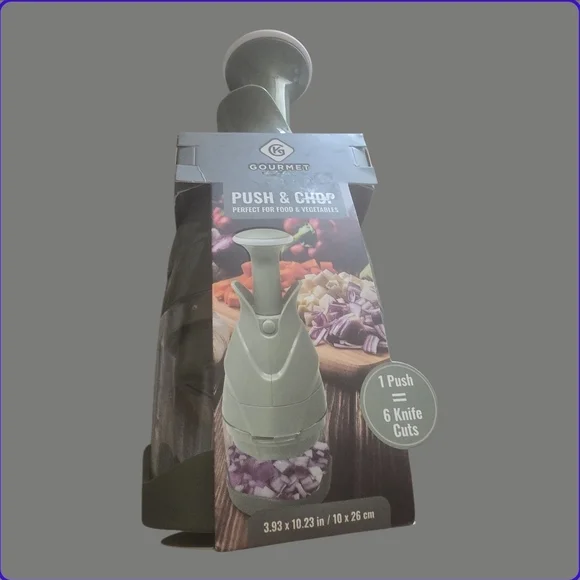 Food Chopper~Push Green Chopper, By Gourmet Good Grips~NEW - Picture 2 of 9